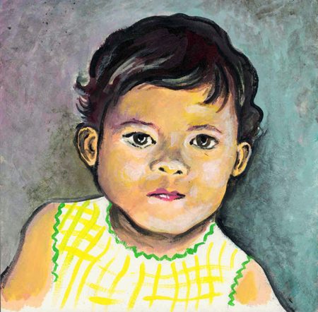 Portrait of a young girl